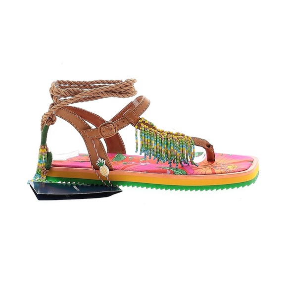 NWT: Farm Rio Beaded sandals - Picture 3 of 6